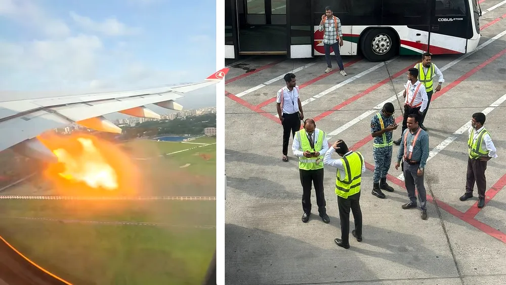 Motorul unui avion Turkish Airlines a luat FOC în zbor. Român aflat la bord:”În aeronavă era o liniște de mormânt”
