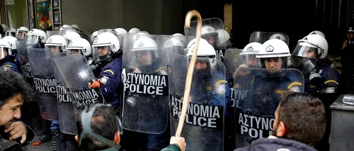 Violențe la Atena: fermierii s-au bătut cu polițiștii
