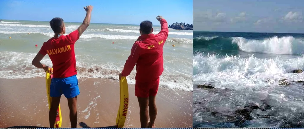 Steag ROȘU pe litoral: Turiștii care se aventurează în valuri, în pericol în cel mai aglomerat weekend din acest an
