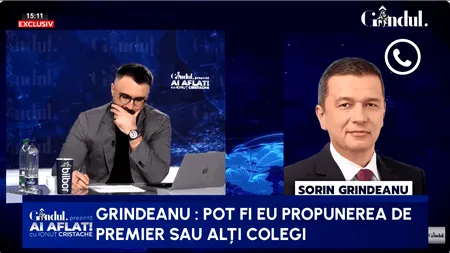 Sorin Grindeanu: „Ceea ce s-a întâmplat aseară, arată că Ilie Bolojan încearcă să-și ia pe persoană fizică PNL și USR”