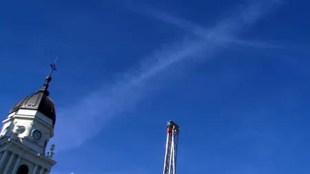 Mai mulți pelerini de la Iași susțin că pe cer a apărut un „semn dumnezeiesc