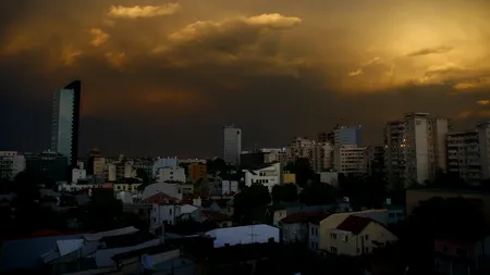 AVERTIZARE METEO. Cod galben de furtuni. HARTA ANM