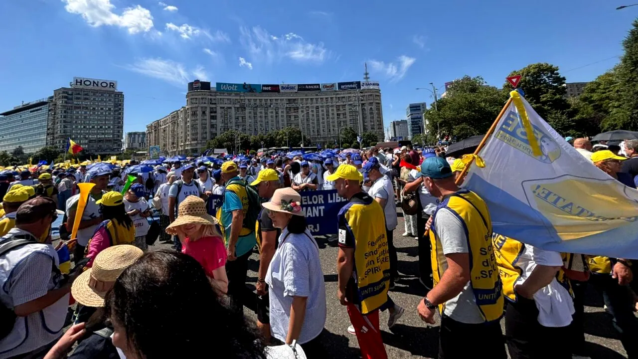 Profesorii protestează în fiecare zi din săptămâna viitoare la Parlament: „Am rămas doar cu promisiuni”