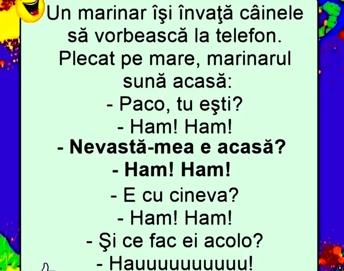 BANCUL ZILEI | Marinarul și câinele vorbitor