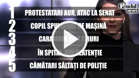 GÂNDUL NEWS. Carambol cu șapte tiruri pe Centura Capitalei (VIDEO)