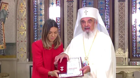 Patriarhul Daniel i-a acordat Simonei Halep Crucea Patriarhală
