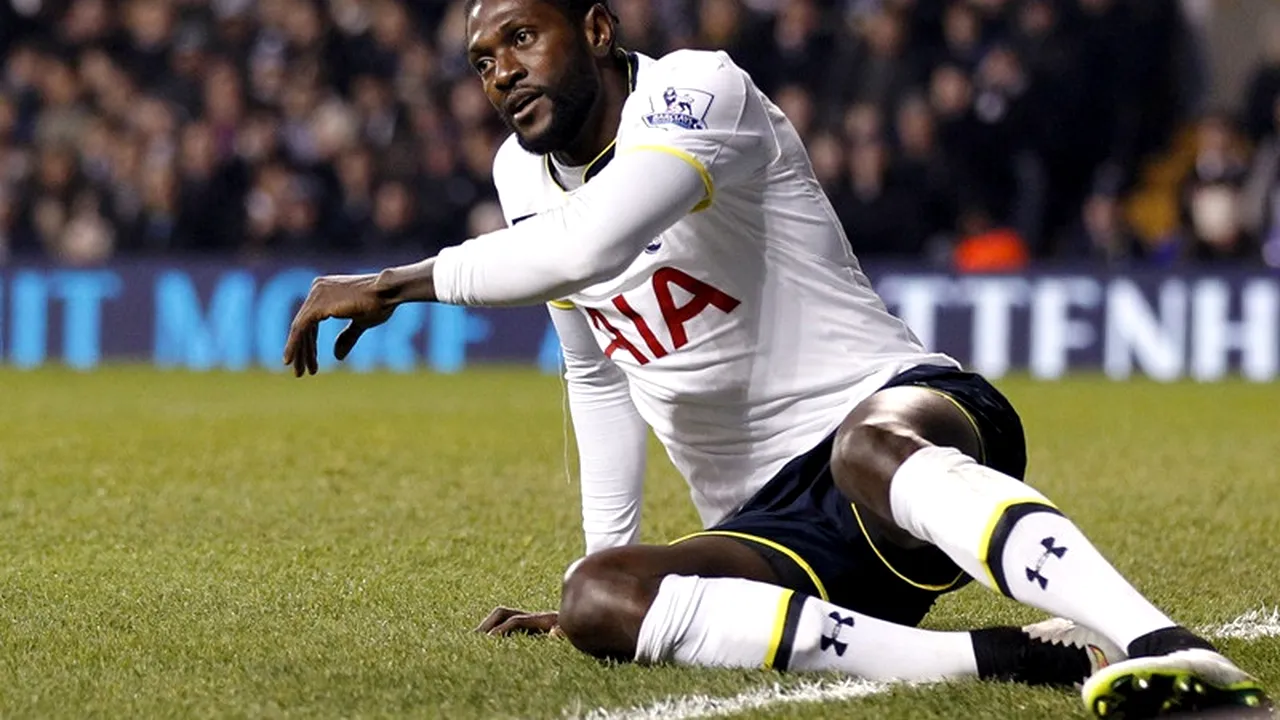 Adebayor, furat de toată familia. Starul de la Tottenham n-a mai suportat și a povestit totul pe Facebook