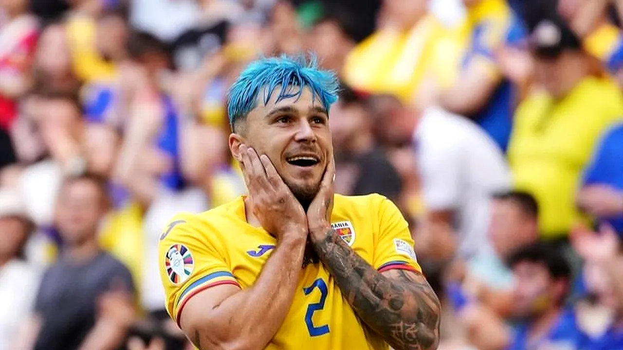Ea e pilotul-manechin cu părul albastru ca al fotbalistului Andrei Rațiu, care a făcut furori la EURO 2024