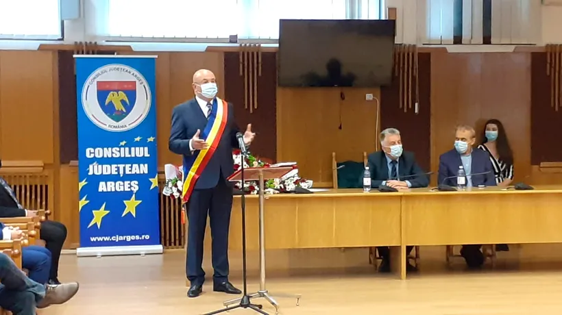 Ion Mînzînă, președintele Consiliului Județean Argeș, a depus jurământul și propune un consilier-surpriză: ”Vă invit pe toți să construim o echipă”