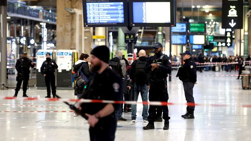 Atac cu armă albă în gara centrală din Paris. Mai multe persoane au fost rănite