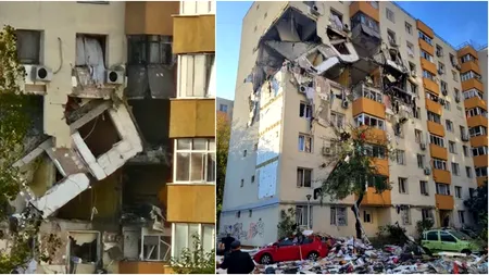 Experții de la Protecție Antiexplozivă fac cercetări la locul dezastrului din cartierul Rahova, pentru a stabili cauza deflagrației