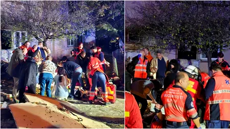 Explozie într-un bloc din Buftea. Șase persoane au fost rănite. Una dintre victime are arsuri pe 50% din corp. Risc de prăbușire a clădirii