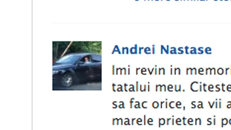 Fiul lui Adrian Năstase anunță pe Facebook că face public 