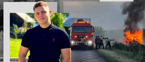 Dănuț a murit carbonizat, chiar în ziua în care și-a luat permisul. Video cu momentul cumplit în care mașina se izbește de copac