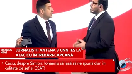 George Simion întrerupe dezbaterea de la Antena 3 CNN. Mihai Gâdea: „Domnule Simion, aici nu suntem la Russia Today”