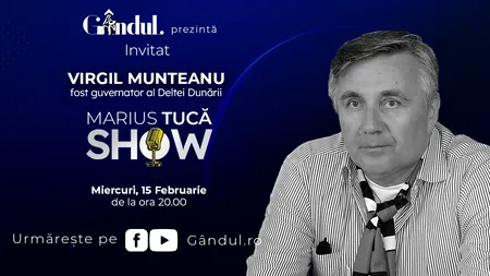 „Marius Tucă Show” începe miercuri, 15 februarie, de la ora 20.00, live pe gândul.ro