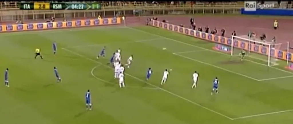 Gol impresionant înscris de Pirlo într-un amical cu San Marino. VIDEO