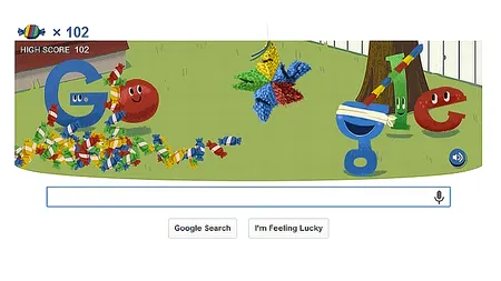 GOOGLE Doodle pentru GOOGLE. GOOGLE împlinește 15 ani de existență