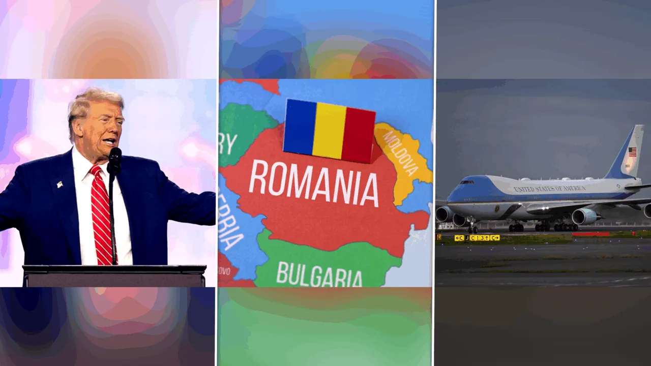 Avionul președintelui Donald Trump zboară deasupra României, în drum spre Summitul de la Ankara