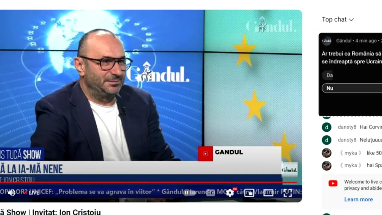 Poll Marius Tucă Show: Ar trebui ca România să doboare dronele rusești care se îndreaptă spre Ucraina?   