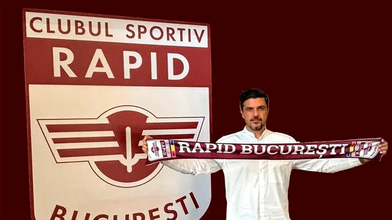 Șeful Rapidului a schimbat costumul de președinte și a revenit pe teren. Ce OBIECTIV are