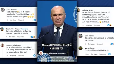 Val de glume şi ironii pe pagina oficială a premierului Bolojan, la anunţul despre “continuarea reformelor”. 