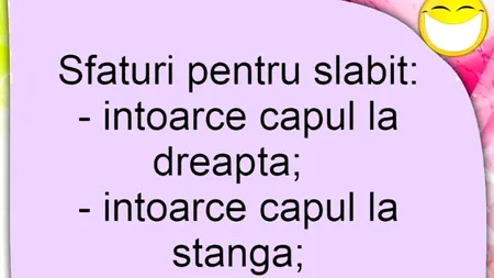 BANCUL ZILEI | Cum să slăbești fără efort