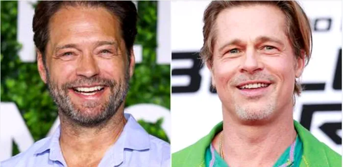 Jason Priestley și Brad Pitt / Colaj foto