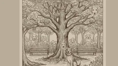 TEST IQ | Câți câini apar, în total, în această iluzie optică? Doar un geniu îi poate vedea pe toți