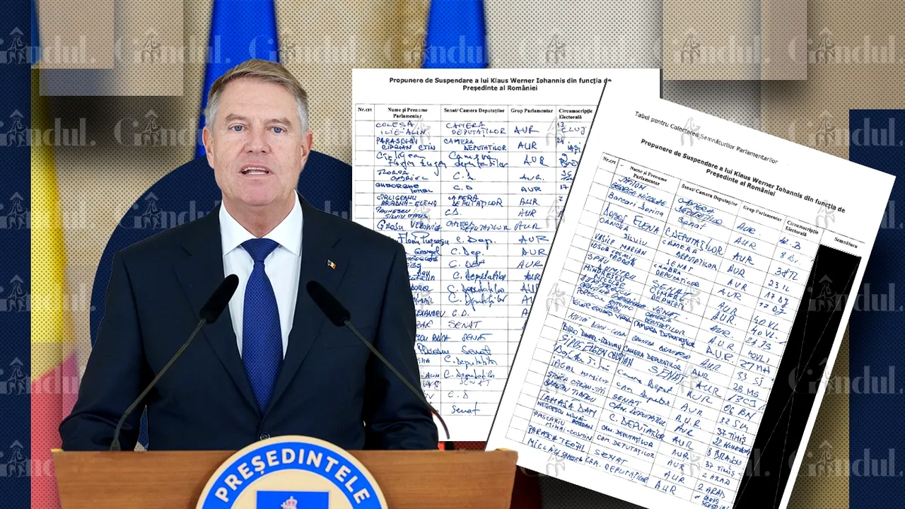 Parlamentarii POT și AUR au semnat pentru demiterea lui Klaus Iohannis/ Cum arată LISTELE de semnături