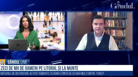 GÂNDUL LIVE. Traian Bădulescu, consultant în turism: „Ar trebui o supraveghere mai mare, nu ar trebui sancționată o regiune întreagă”. Care sunt recomandările de vacanță în țară