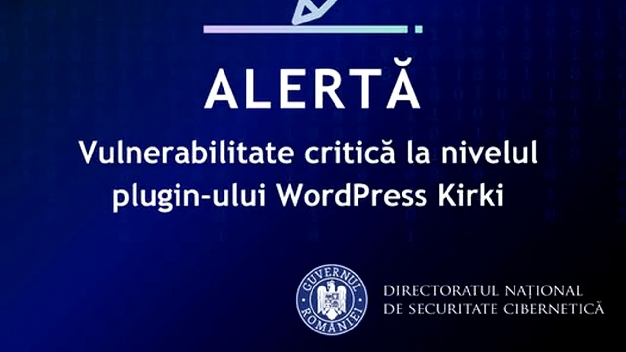 Alertă DNSC: Vulnerabilitate critică, atacatorii pot obține control total asupra unor site-uri