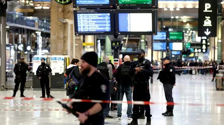 Atac cu armă albă în gara centrală din Paris. Mai multe persoane au fost rănite