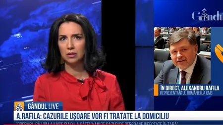 EXCLUSIV GÂNDUL LIVE. Alexandru Rafila: „În următoarea lună vom avea mii de cazuri de coronavirus” / „Nu avem cazuri complicate”
