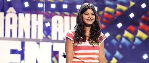 ROMÂNII AU TALENT. Adolescenta care ridicat sala în picioare cu vocea ei puternică 