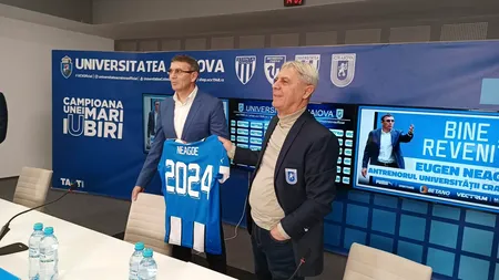 OFICIAL | Eugen Neagoe, noul antrenor al Universității Craiova! E al treilea tehnician în acest sezon după Laszlo Balint și Mirel Rădoi
