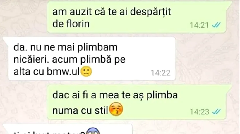 BANCUL ZILEI | Am auzit că te-ai despărțit de Florin