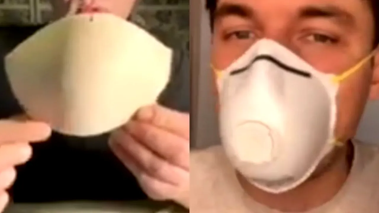 MASCA DE PROTECȚIE confecționată acasă, care ne ajută în lupta împotriva coronavirusului. Un medic celebru a explicat cum se face
