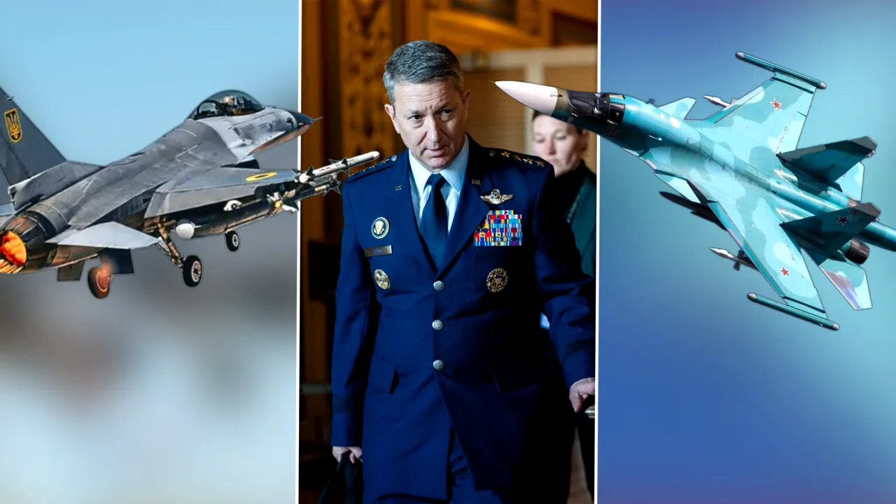 Premieră istorică pe frontul din Ucraina. Generalul american Dan Caine afirmă că un F-16 al Ucrainei a doborât un avion de vânătoare rusesc