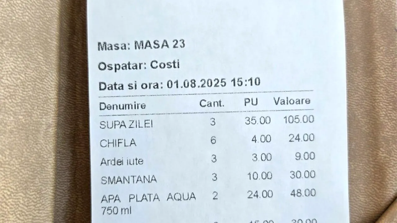Suma URIAȘĂ plătită de o turistă pentru o porție de creveți, în Costinești. Când i-a fost adusă nota de plată, a crezut că este o glumă