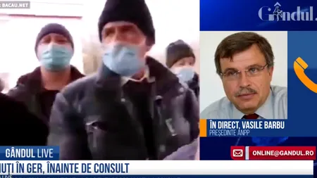 GÂNDUL LIVE. Vasile Barbu, Protecția Pacienților: „Sunt medici care ajung la 36 de mii de lei pe lună și continuă să ia șpagă de la oameni” / Acuzațiile, în contextul scandalului de la Bacău, unde bolnavii au fost scoși afară”