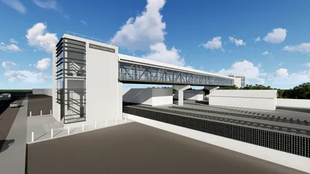 PROIECT. A început construcția unei pasarele care va lega sectorul 4 de Popești Leordeni