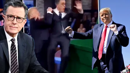 Trump celebrează finalul emisiunii lui Stephen Colbert cu un videoclip AI controversat. Casa Albă a distribuit imaginile ofensatoare