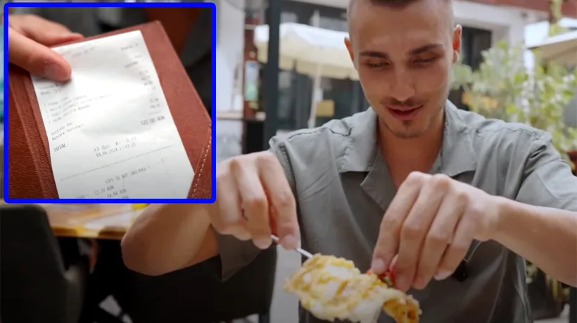 Cât a plătit acest tânăr pentru o OMLETĂ banală, în restaurantul lui Dani Oțil din București. Doar apa l-a costat 22 de lei