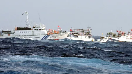 O NOUĂ ÎNCĂLCARE A GRANIȚELOR. Șase nave ale gărzii de coastă taiwaneze au intrat în apele teritoriale ale Japoniei, alături de vase de pescuit.  