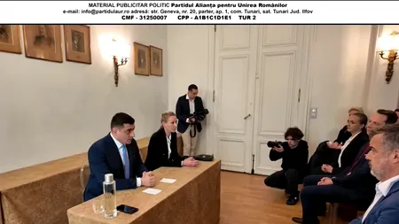 George Simion, față în față cu ziariștii francezi/ 