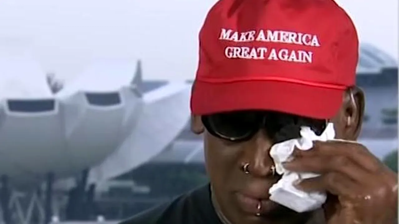 Dennis Rodman a plâns în timpul unui interviu despre summitul Trump-Kim