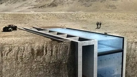 CASA BRUTALE, singura casă „îngropată