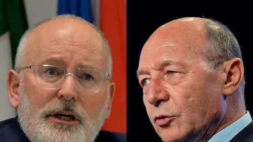 Băsescu îl critică pe Timmermans: Ce ți-e și cu demagogii ăștia... / Ce l-a deranjat pe fostul președinte, ales europarlamentar
