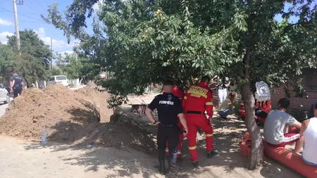 Un muncitor a murit după ce a fost acoperit de un mal de pământ, la o lucrare din Dolj (FOTO-VIDEO)